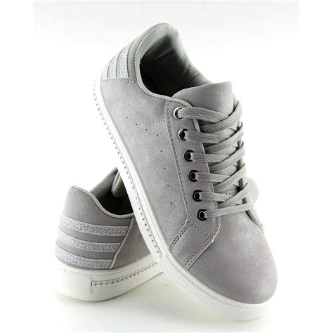 women's grey leather sneakers.